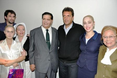 Sergio Massa homenajeó a Evita en el Teatro Niní Marshall 