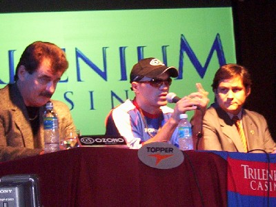 La Hiena brindó ayer una conferencia de prensa, en el Casino de Tigre “Trilenium”, previa a su pelea con Mike Anchondo el próximo Viernes 8 de Abril en Miami. La Hiena brindó ayer una conferencia de prensa, en el Casino de Tigre “Trilenium”, previa a su pelea con Mike Anchondo el próximo Viernes 8 de Abril en Miami.