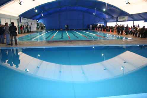 El natatorio del Campo Nº 4 lleva el nombre del nadador Vicente Arena 