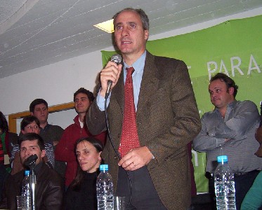 Juan Pablo Cafiero en el lanzamiento del Frente para la Victoria en San Isidro