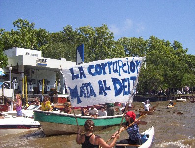 Vecinos del Delta reclamaron saneamiento del río reconquista Vecinos del Delta reclamaron saneamiento del río reconquista