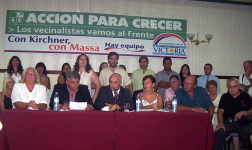 Presentaron un nuevo Partido Vecinalita en Tigre Presentaron un nuevo Partido Vecinalita en Tigre