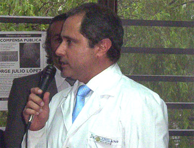 Director del Hospital Provincial Petrona V. de Cordero de San Fernando, Dr. Carlos Maiorano