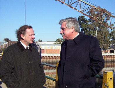 Casaretto y Zwanch recorriendo la zona Casaretto y Zwanch recorriendo la zona