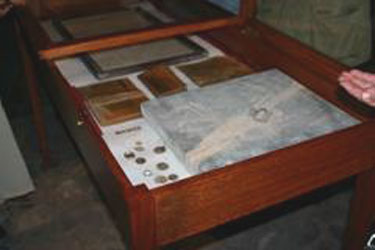 La exhibición de los objetos