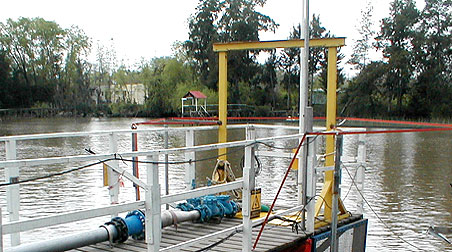 Toma de agua de AYSA en Dique Luján (Tigre) Toma de agua de AYSA en Dique Luján (Tigre)