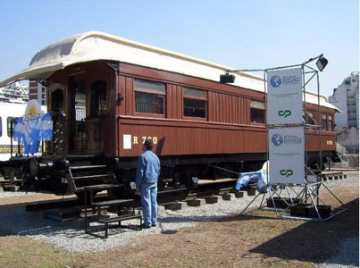 Una exposición recorre los 150 años del ferrocarril argentino - Vagón Presidencial