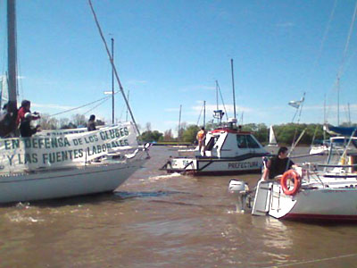 Caravana de embarcaciones rodeará el Salón Náutico Argentino en protesta Caravana de embarcaciones rodeará el Salón Náutico Argentino en protesta