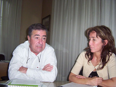 El Secretario de Planificación de San Fernando, Ramón Esteban junto a la titular de CACEL Andrea Arneodo El Secretario de Planificación de San Fernando, Ramón Esteban junto a la titular de CACEL Andrea Arneodo