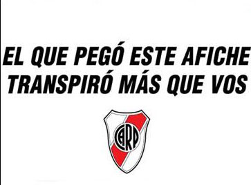 Los afiches de River ya están en las calles Los afiches de River ya están en las calles