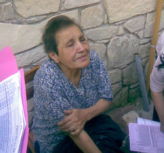 Estela Aguirre, a los 79 años, no se perdió la oportunidad de votar