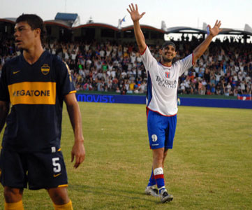 Lazaro Festeja el Triunfo ante Boca Lazaro Festeja el Triunfo ante Boca