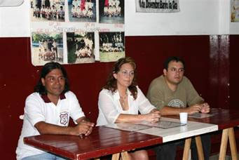 Claudio Jiménez, Zulema Musi y Cristian Rompani durante el acto de
firma del convenio Claudio Jiménez, Zulema Musi y Cristian Rompani durante el acto de
firma del convenio