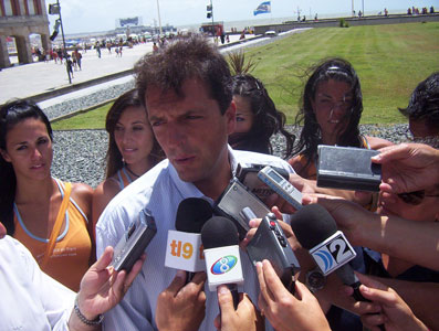 Massa participo de la campaña de promoción turística de Tigre en Mar del Plata 