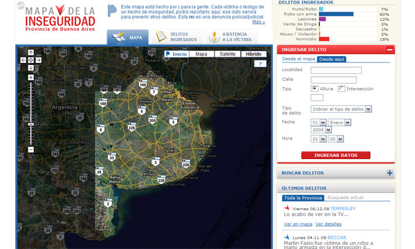 Un Mapa de la inseguridad busca prevenir el delito en la provincia de Buenos Aires Un Mapa de la inseguridad busca prevenir el delito en la provincia de Buenos Aires