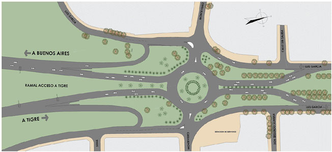 Comenzaron las obras del nuevo acceso a Tigre.