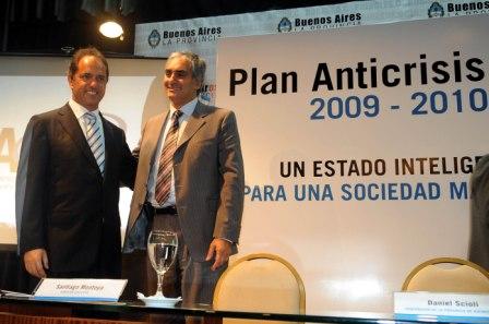 Scioli lanzó el plan anticrisis ARBA 2009-2010