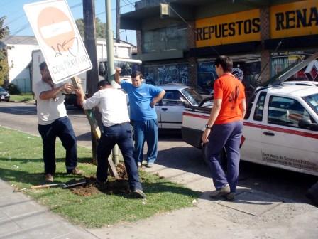 Tareas comunitarias de los Scouts en Pacheco