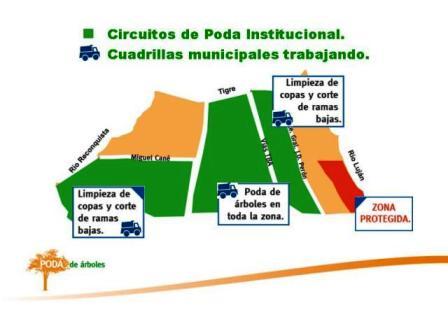 San Fernando refuerza la poda y recolección de ramas