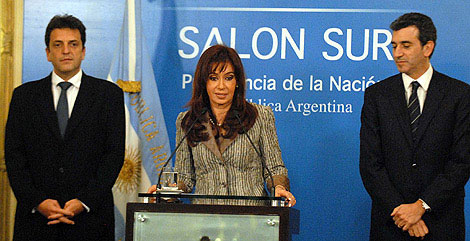La presidenta Cristina Fernández analizó las elecciones en una conferencia de prensa