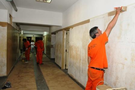 Realizaron trabajos voluntarios en la escuela técnica Nº5 de Tigre Centro