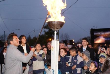 Tigre inauguró la red de gas para Rincón de Milberg Tigre inauguró la red de gas para Rincón de Milberg