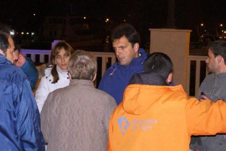 Massa recorrió las zonas afectadas por la sudestada