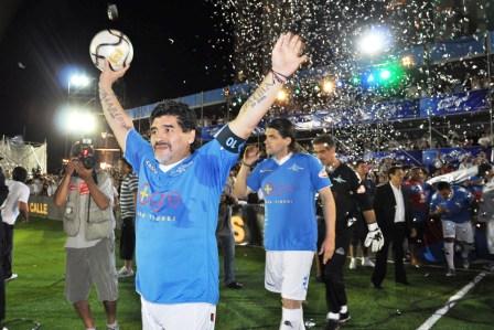 Maradona y Massa lanzaron las colonias de verano 2011 ante más de 10.000 personas
