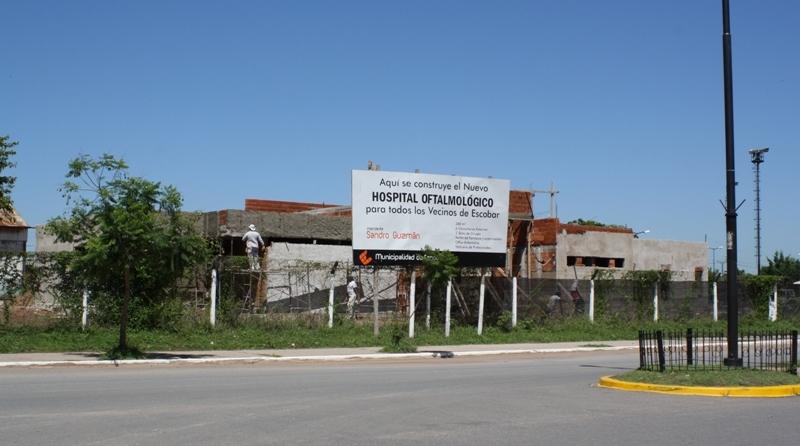 Avanzan las obras del Hospital Oftalmologico y el Centro de Salud en Escobar Avanzan las obras del Hospital Oftalmologico y el Centro de Salud en Escobar