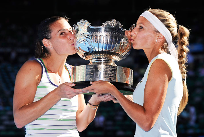 Dulko ganó el abierto de Australia en dobles junto a la italiana Pennetta Dulko ganó el abierto de Australia en dobles junto a la italiana Pennetta