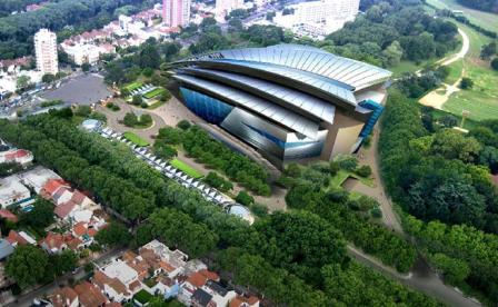 Boceto del proyecto de estadio rechazado por la comuna Boceto del proyecto de estadio rechazado por la comuna