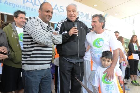 Multitudinaria participación en la Maratón Malvinas Cormillot
