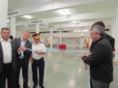 La conmemoración fue aprovechada además para la inauguración del nuevo piso de hormigón armado del Cuartel CentraL