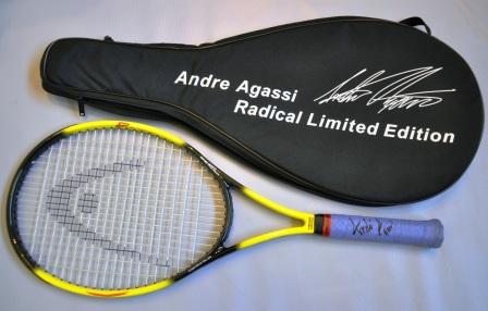 Comienza la subasta soildaria de la raqueta firmada por Andre Agassi Comienza la subasta soildaria de la raqueta firmada por Andre Agassi