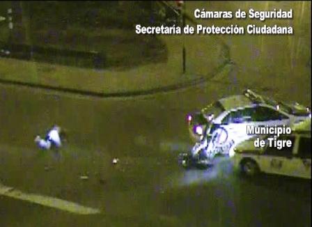 Persecución y choque de una moto en Tigre Persecución y choque de una moto en Tigre