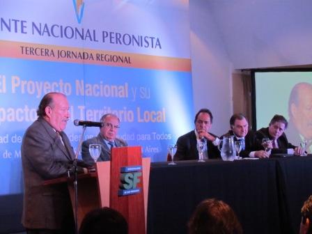 Amieiro en el cierre de la jornada del Frente Nacional Peronista