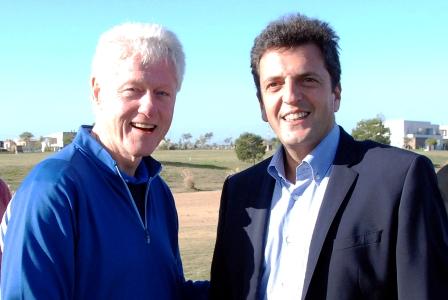 Sergio se reunió con Bill Clinton en Nordelta