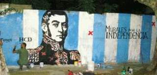 Alumnos de San Martín se sumaron a “Murales por la Independencia”