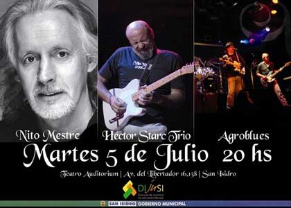Nito Mestre se presenta en San Isidro Nito Mestre se presenta en San Isidro