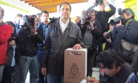 El gobernador bonaerense y candidato a la reelección, Daniel Scioli El gobernador bonaerense y candidato a la reelección, Daniel Scioli