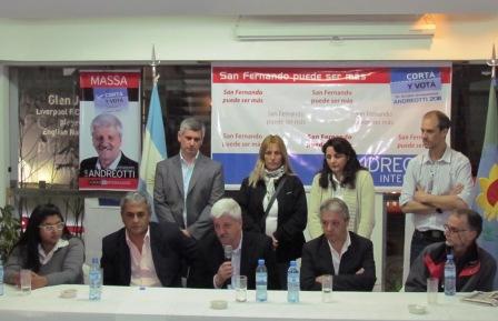 Integrantes de la lista del UDESO de San Fernando también sumaron su apoyo a Andreotti Integrantes de la lista del UDESO de San Fernando también sumaron su apoyo a Andreotti