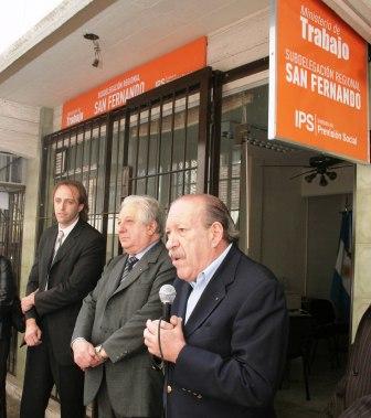 Amieiro y Cuartagno inauguraron nuevas instalaciones del Ministerio de Trabajo y del IPS en San Fernando Amieiro y Cuartagno inauguraron nuevas instalaciones del Ministerio de Trabajo y del IPS en San Fernando