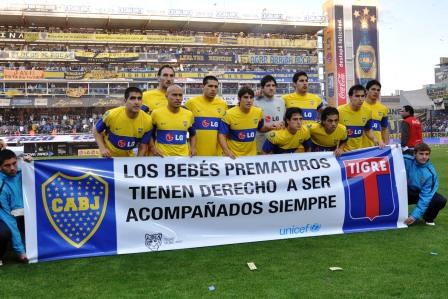 Tigre y Boca se la juegan por los bebés prematuros junto a UNICEF Tigre y Boca se la juegan por los bebés prematuros junto a UNICEF