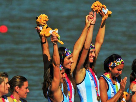 el remo abrió la cosecha dorada de Argentina en los Juegos Panamericanos, otorgando cinco oros, dos de plata y un bronce el remo abrió la cosecha dorada de Argentina en los Juegos Panamericanos, otorgando cinco oros, dos de plata y un bronce