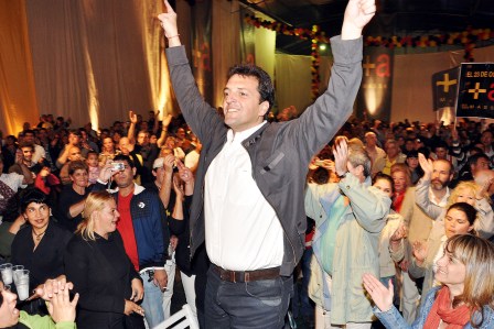 Sergio Massa alcanzó el 73% de los votos y es record en Tigre 