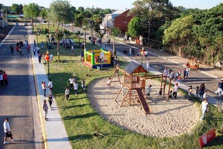 Massa inauguró el boulevard Fader en Don Torcuato