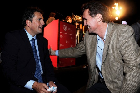 Sergio Massa con el Intendente de San Martín Gabriel Katopodis