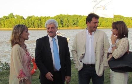 Luis Andreotti y su esposa, junto a Sergio Massa y Malena Galmarini Luis Andreotti y su esposa, junto a Sergio Massa y Malena Galmarini