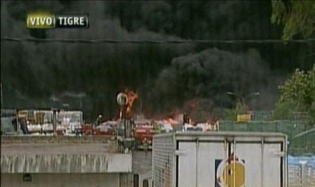 Se incendia un depósito en General Pacheco Se incendia un depósito en General Pacheco