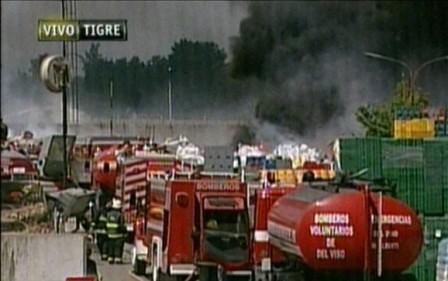 Se incendia un depósito en General Pacheco Se incendia un depósito en General Pacheco